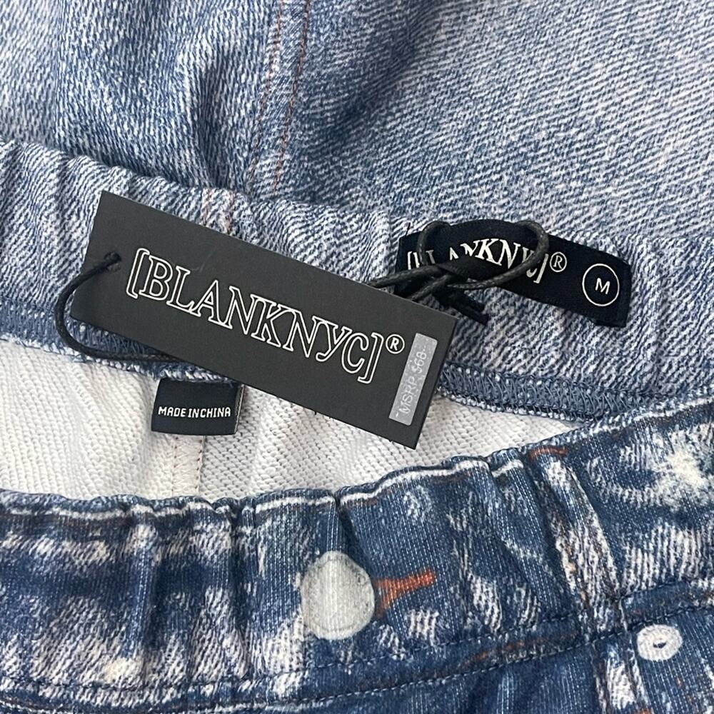 Blanknyc Denim Print Sweatpants Shorts - Picture 8 of 8